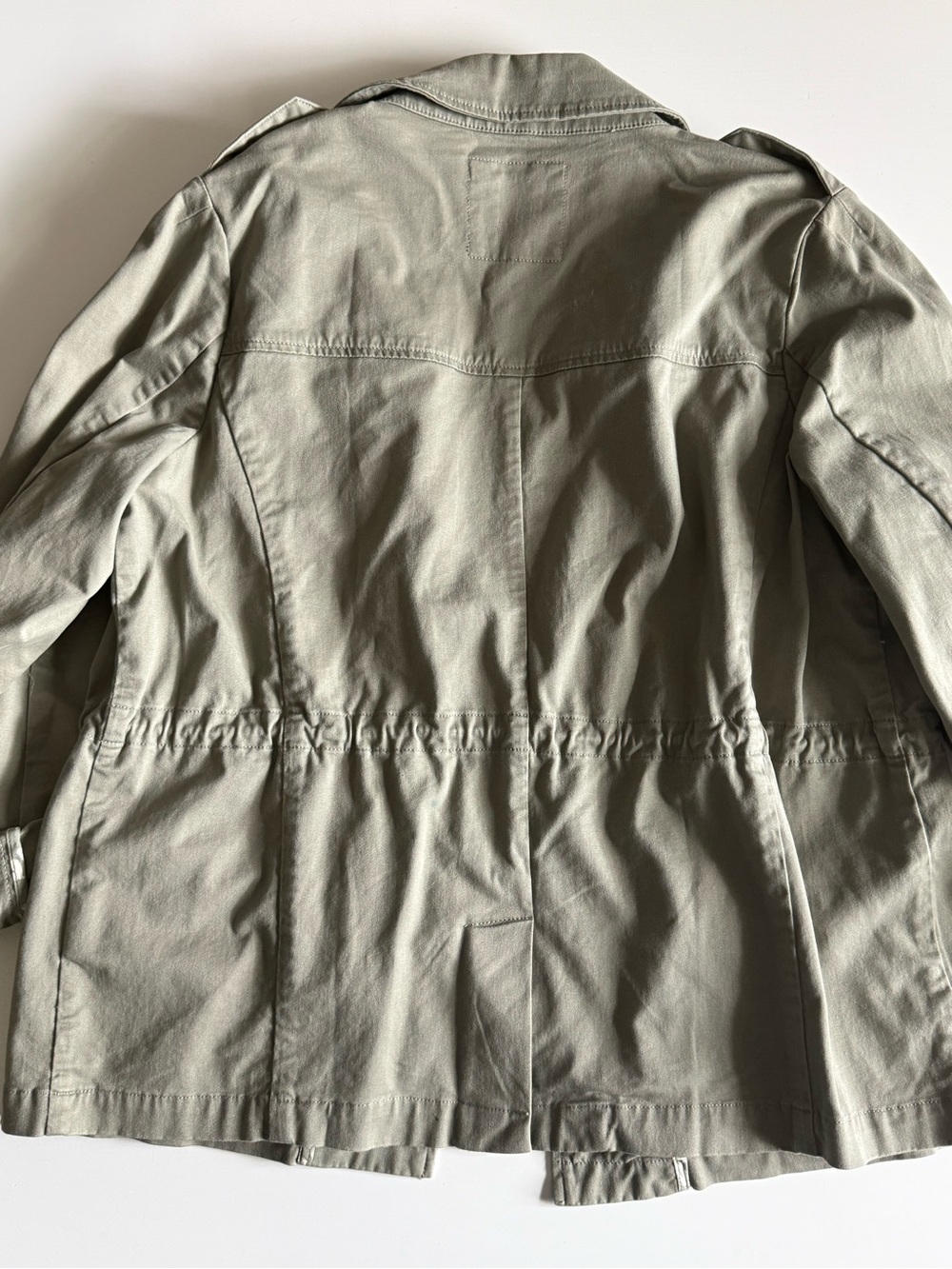 Matilda Jane (Good Hart) Olive Green Khaki Utility Jacket Like New - Picture 6 of 6